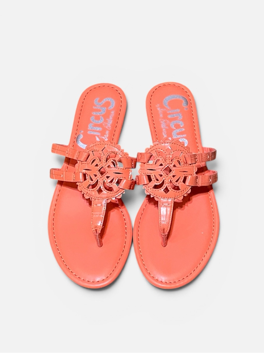 Circus by Sam Edelman Canyon Medallion Flat in Neon Coral Sz 7 1/2 NEW
